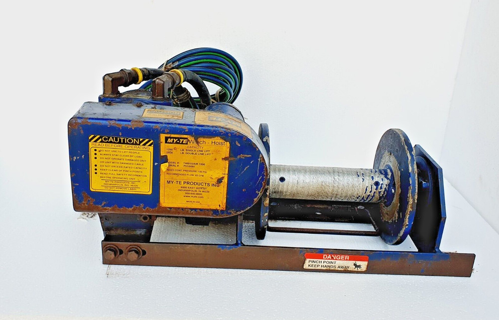MY-TE AIR 1000 Pneumatic Air Winch – Hoist 1250/2500 lbs, P/No. 746010