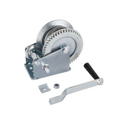 Heavy Duty Hand Winch 1200 lbs with 32 ft Steel Wire Rope, Hand Crank Strap G…