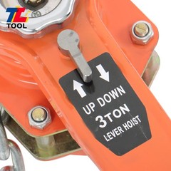 3Ton/6600lbs Capacity Manual Lever Block Chain Hoist10ft G80 Chain Wrench Hoist