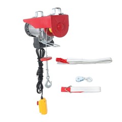 1320LBS Electric Winch 110V 1200W Mini Electric Hoist 14 FT Wired Remote Control