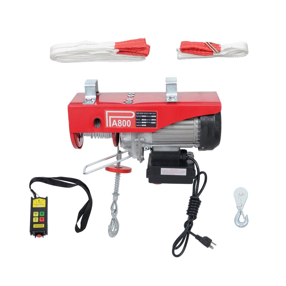 LABLT Mini Electric Hoist,1760 lbs Electric Winch&328 ft Wireless Remote Control