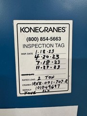 KONE Gorbel Adjustable 18 Ft Height Gantry Crane 2 Ton 4000 LBS 16 FT Span Hoist
