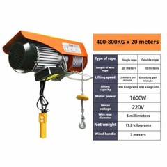 220V PA200-1000kg 12-20M Electric Hoist Crane Electric Winch for Lifting Goods