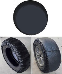 Black Spare Tire Cover, Spare Wheel Cover for Jeep Wrangler, Ford Bronco, Hum…