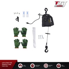 1500W 2-in-1 Portable Electric Hoist Power Winch 1100lbs Wireless Remote Control
