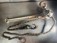 A.B. Chance 3/4 Ton Ratchet Link Chain Hoist. Item ID 4