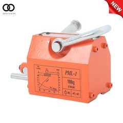 220 lbs/100 kg Permanent Magnetic Lifter Lifting Magnet 2.5 Safety Factor Orange