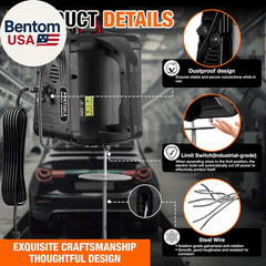 3-In-1 Electric Hoist Winch, 2200Lbs Manual/Wire/Wireless Remote Control,110/120