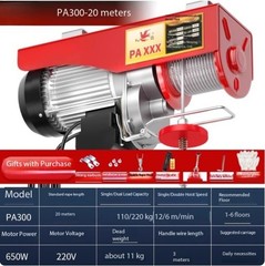 220V Home Use Small Hoist Lifting Machine 1/0.5 Ton Winch Crane