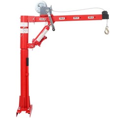 Heavy Duty 1000 lbs Pickup Truck Crane w/Manual Winch for Lifting