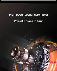 Electric Hoist 220V Wireless Remote Control Portable Small Crane for Home Use