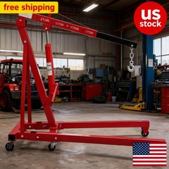 2Ton/4400LBS Engine Lift Folding Engine Crane Cherry Picker Hydraulic Shop Hoist