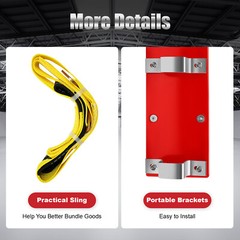 Electric Hoist 110V Electric Winch 220-440lbs w/Wired & Wireless Control 2 in1