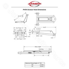 8 Ton Hydraulic Scissor Hoist Kits | PH516 | Perfect for Dump Trailers & Trucks