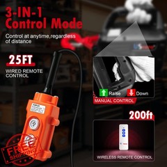 USYATO 1100LBS Electric Hoist Winch 110V Black Remote