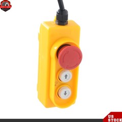 1320lbs Mini Electric Hoist 14ft Wired Remote Control 20-40ft Height 110V 1150W