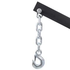 Pickup Truck Hoist 1000lb Crane Swivel Base Lock Jib Lift Red