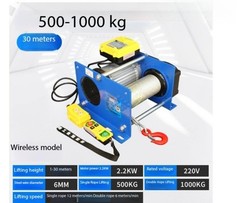 Small Electric Winch 200-400KG Electric Winch 30M Wire Rope Winch Crane