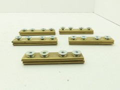 Conductix F-45-50 Copper Head Conductor Rail Joint F35 PT 4 Bolt Lot of 5