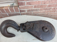 McKissick 8 In Champion 2:1 SWI 30 Ton Crane Block Pulley with Hook