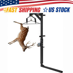 500 LBS Deer Hoist with Winch Gambrel & 360° Swivel Lifting Platfor Hitch-Mount