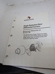 Meritor Single Reduction Rear Differential Carriers Maintenance Manual 5A