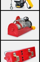 Wire Rope Electric Hoist Crane Small Home Winch Crane Small Hoist Hook Lifter