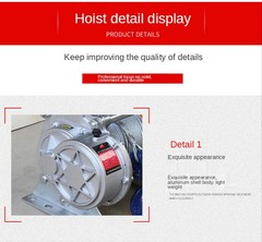 220v Household Small Hoist Winch Electric Hoist Crane Quick Small Lift