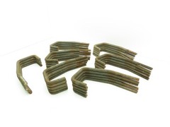 Crane Rail Bolts 5/8″ Rod 5/8″-11 Threaded 1 1/2″ Long 3 1/2″ Hook Lot of 34
