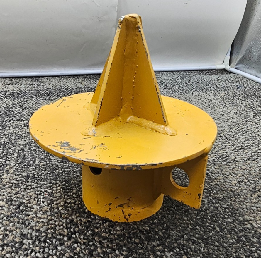 Heavy Duty Industrial Tripod Crane Mud Foot, Yellow 7-3/4 inch Height