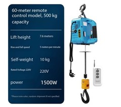 Portable Wireless Remote-Controlled Electric Hoist 220V Suspended Crane Home Use