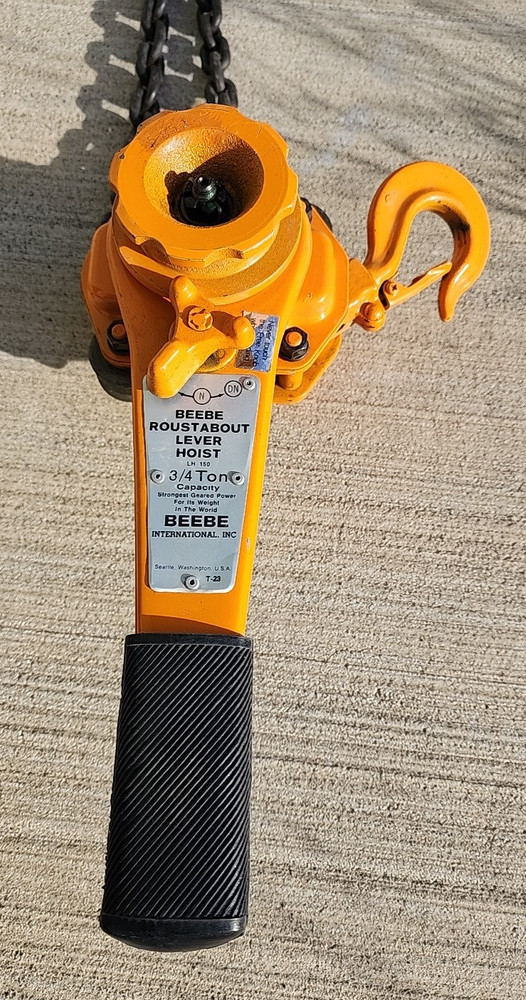 BEEBE 3/4 Ton Roustabout lever chain hoist LH-150 Like Harrington New Old Stock