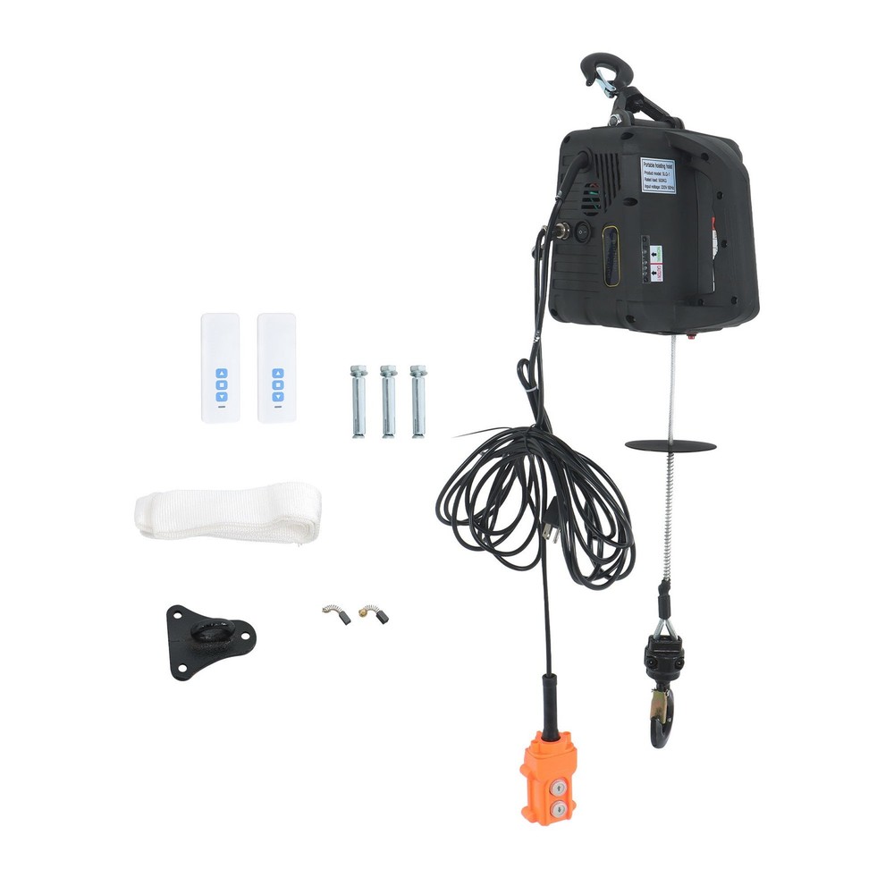 3-in-1 1100LB Portable Electric Hoist For Garage, Factories And Warehouses 110V
