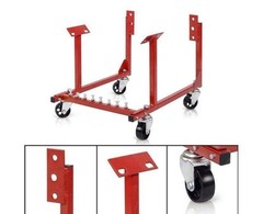 Hot 1000lb Auto Engine Cradle Stand Dolly Mover Repair Fit For Chevy Red