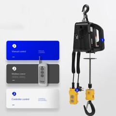 3 IN 1 Remote Control Crane Hoist Wire Rope Electric Hoist Small Indoor Hoist
