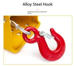 Small Portable Winch with Automatic Brake, Manual Winch, and Towing Machine