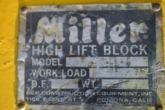 Miller high lift block model 110F5 5 ton