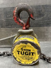 Tugit 1 Ton Ratchet Chain Hoist Come-A-long Winch Rigging Cat 230 Item ID #4