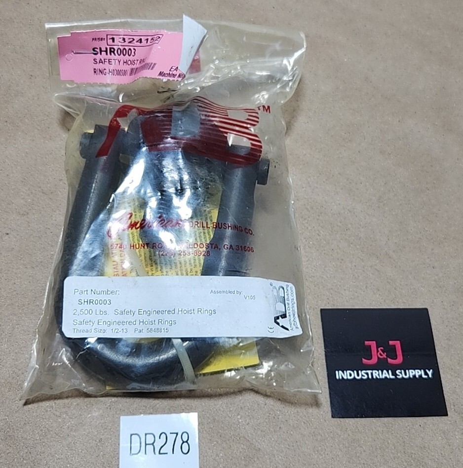 *NEW* American Drill Bushing SHR0003 Hoist Ring Thread 1/2-13 2,500Lbs Warranty