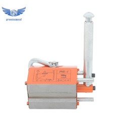 Magnetic Lifter Lifting Magnet Hoist 220lbs/100 kg 2.5 Safety Factor Orange