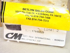 NEW CM BUDGIT hoist 332159 limit lever