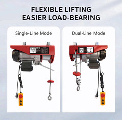 Electric Hoist, 440 lbs Material Handling Tool, 110V Electric Winch with 14ft