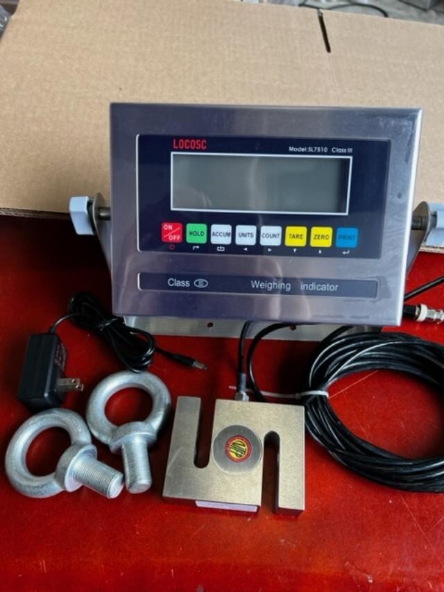 Stainless Steel Crane Scale 150 X 0.05 lb S Type & Digital Indicator, Calibrated
