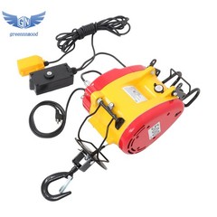 2-in-1 Electric Hoist Winch, 1100 lbs Capacity with Wire&Wireless Remote Control
