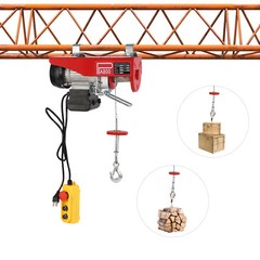 PA800 Electric Hoist 1763lbs Crane Winch Wired Remote Control 110V