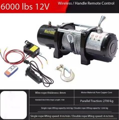Electric Winch 12v Off Road Trailer Car Electric Hoist Household Small Hoist