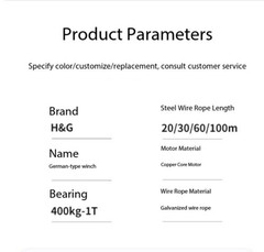 Winch Remote Control Electric Hoist Fast Crane Lifting Lowering Traction
