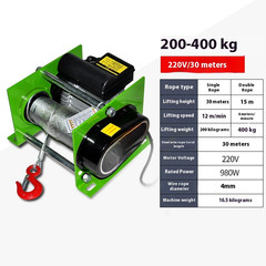 220V/380V Crane Hoist Electric Hoist Household Quick Lift Small Electric Crane