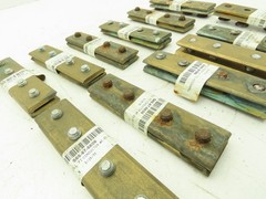 Conductix F-45-50 Copper Head Conductor Rail Joint F35 PT 4 Bolt Lot of 12