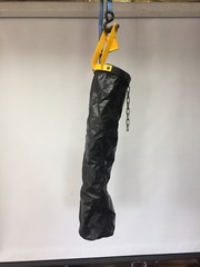 Vulcan Hoist 115L Chain Container with Bracket 6×28 inch Bag NEW NOS